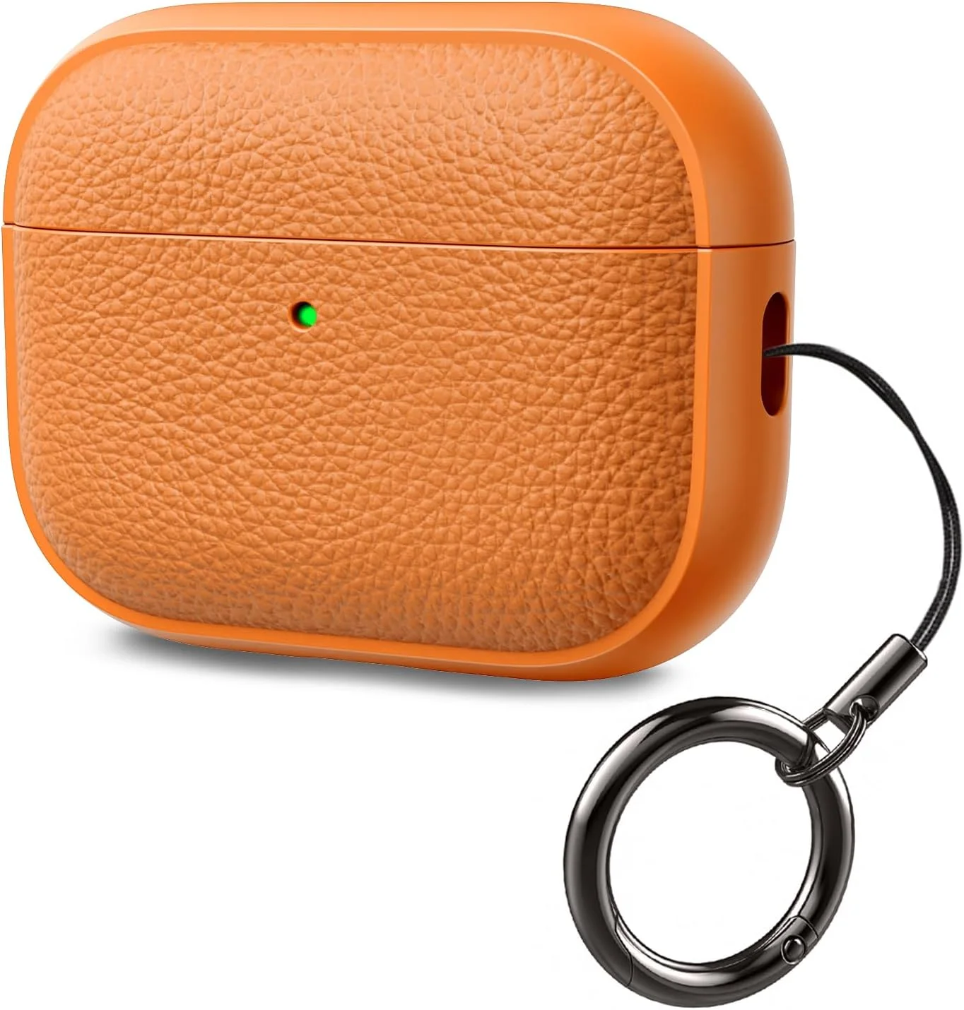 AirPods Pro 3 Hülle – Leder-Textur, Orange