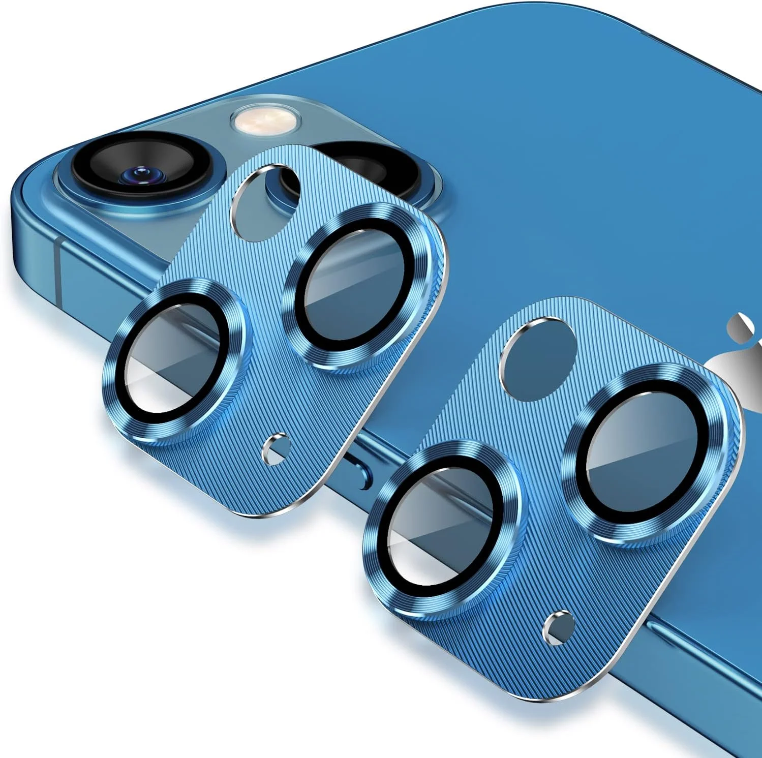 Kameraschutz für iPhone 13 / 13 Mini – 9H, Blau