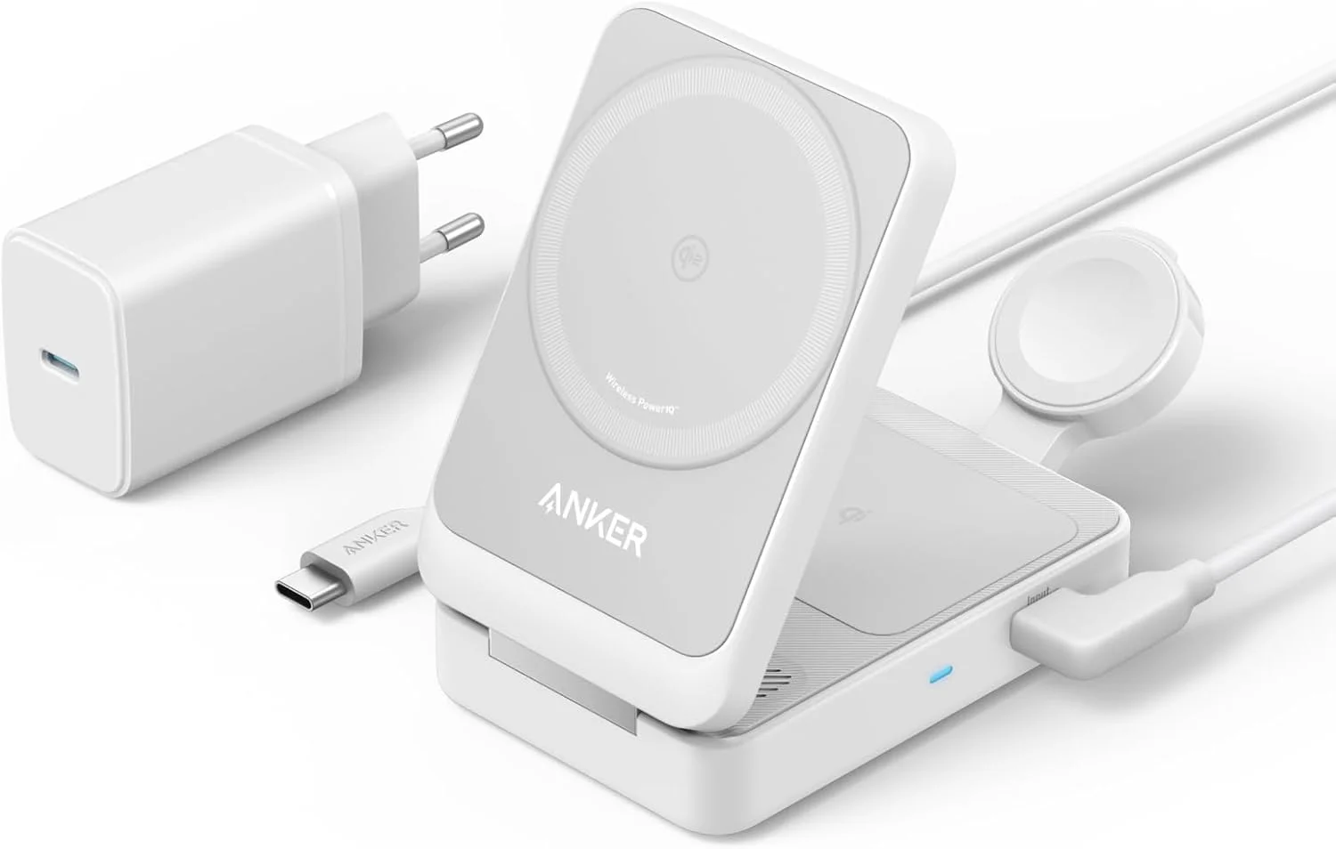 3-in-1 Ladestation Qi2 15W – iPhone, Apple Watch, AirPods