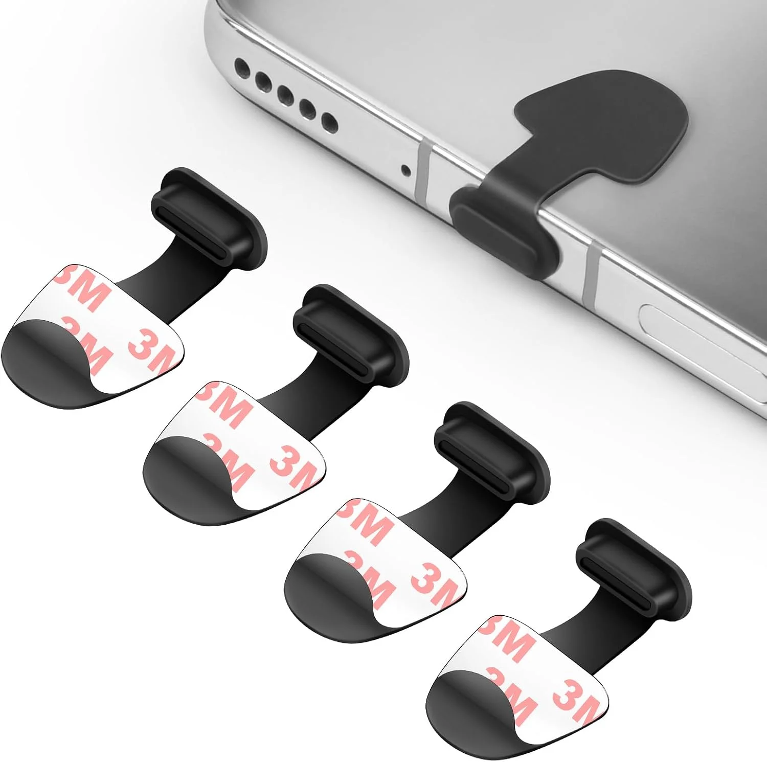 USB-C Staubschutzkappe – 4 Stück Silikon