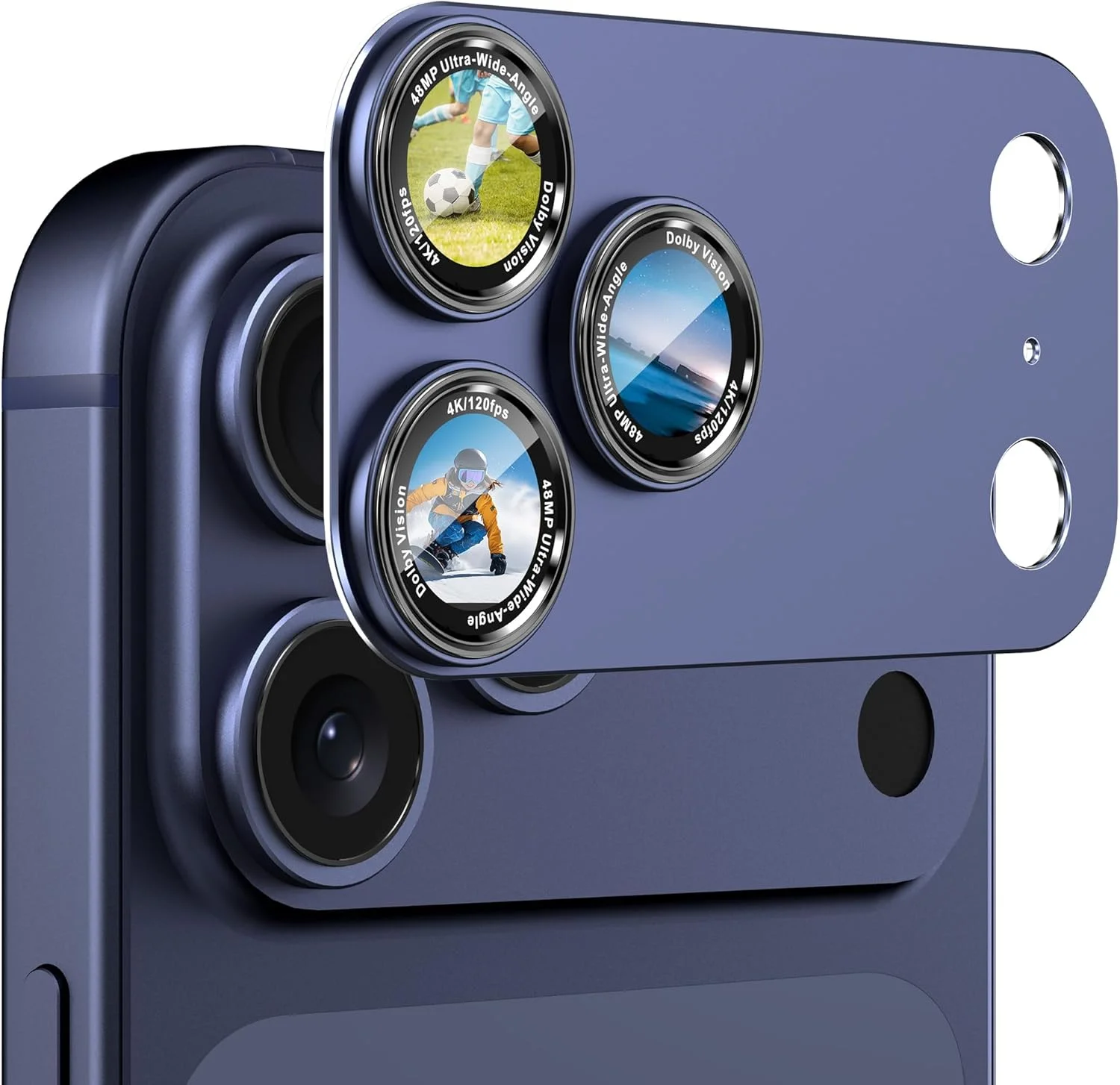 Kameraschutz für iPhone 17 Pro Max – Dunkel Blau