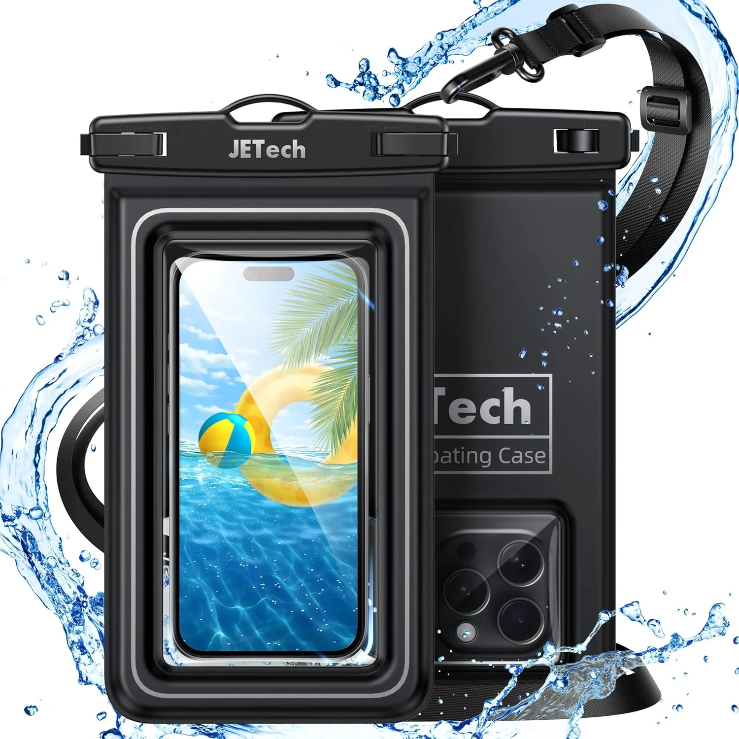 Wasserdichte Handytasche IPX8 – 2 Stück, Schwebend