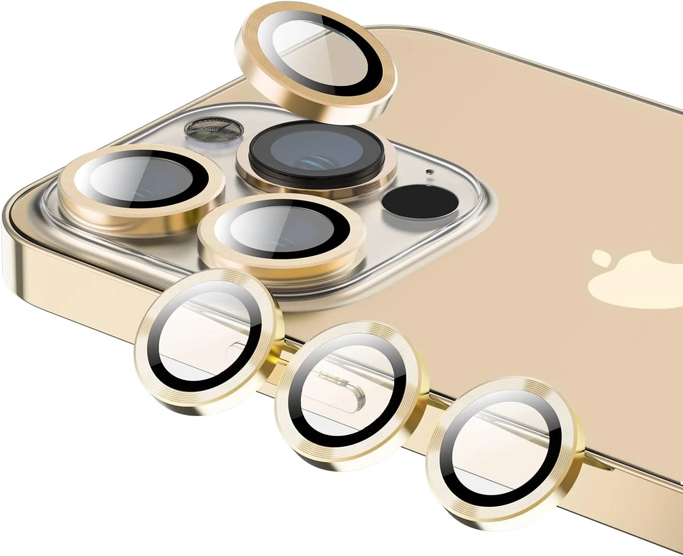 Kameraschutz für iPhone 14 Pro / Pro Max – Aluminium, 6 Stück