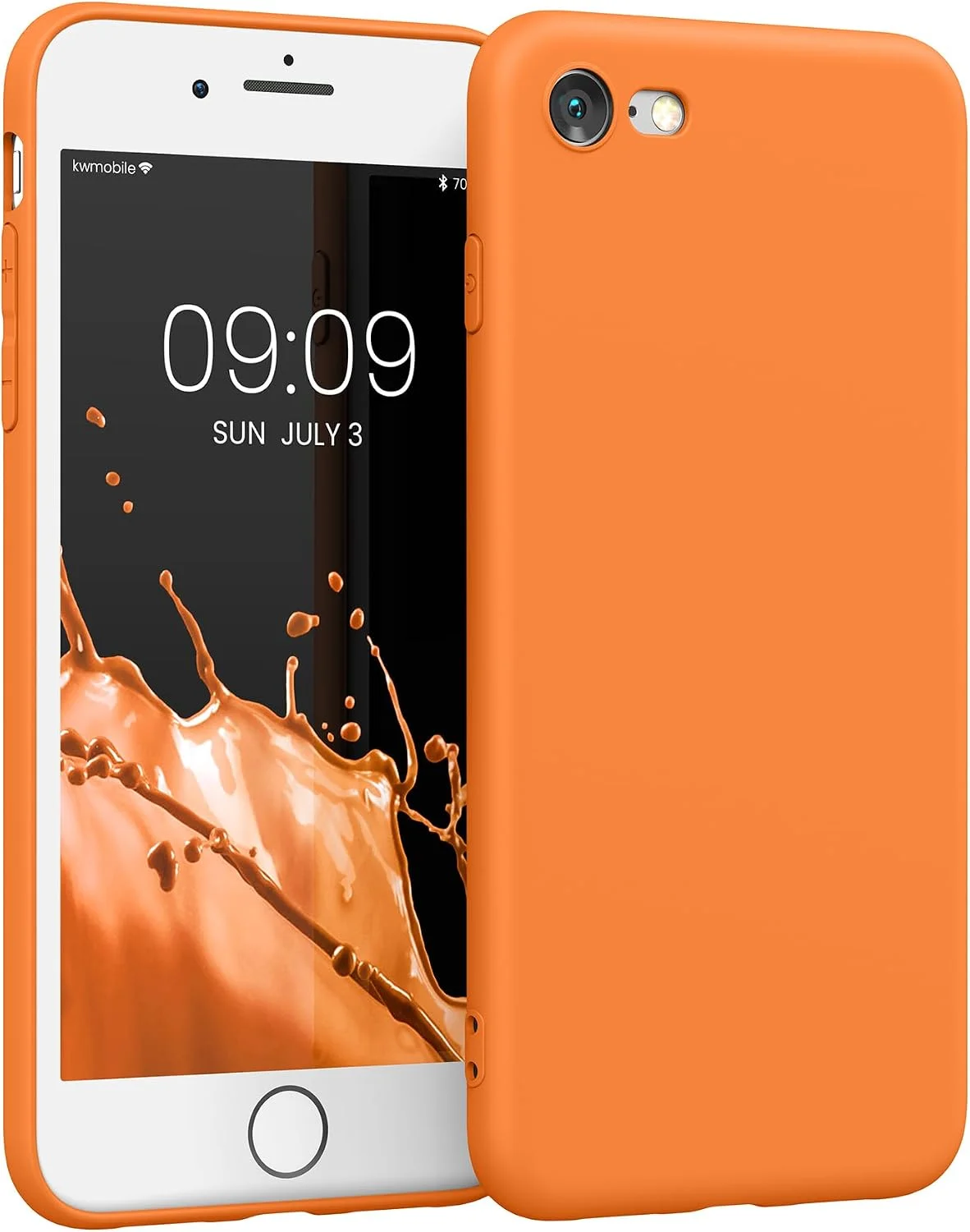 Silikon Hülle für iPhone SE 2022 / 8 / 7 – Fruity Orange