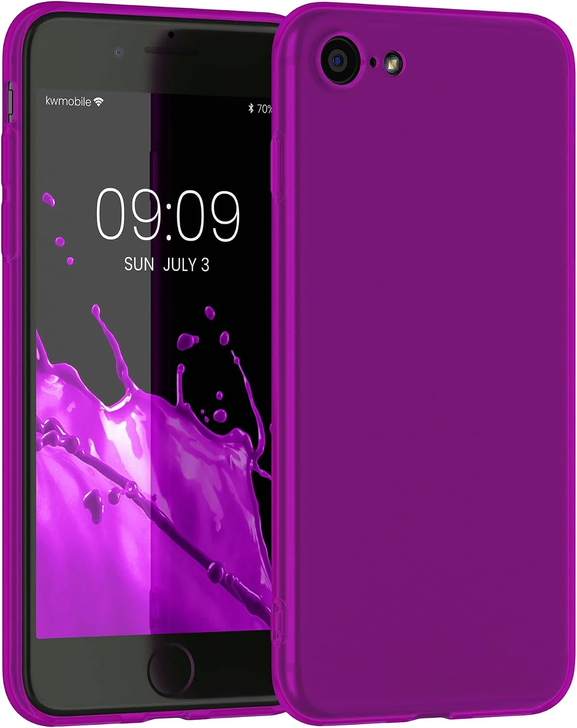 TPU Hülle für iPhone SE 2022 / 8 / 7 – Neon Violett