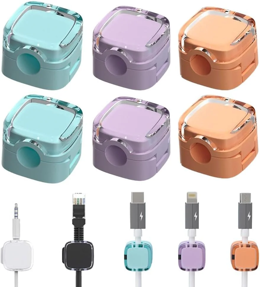 Magnetische Kabel Clips – 6er Set