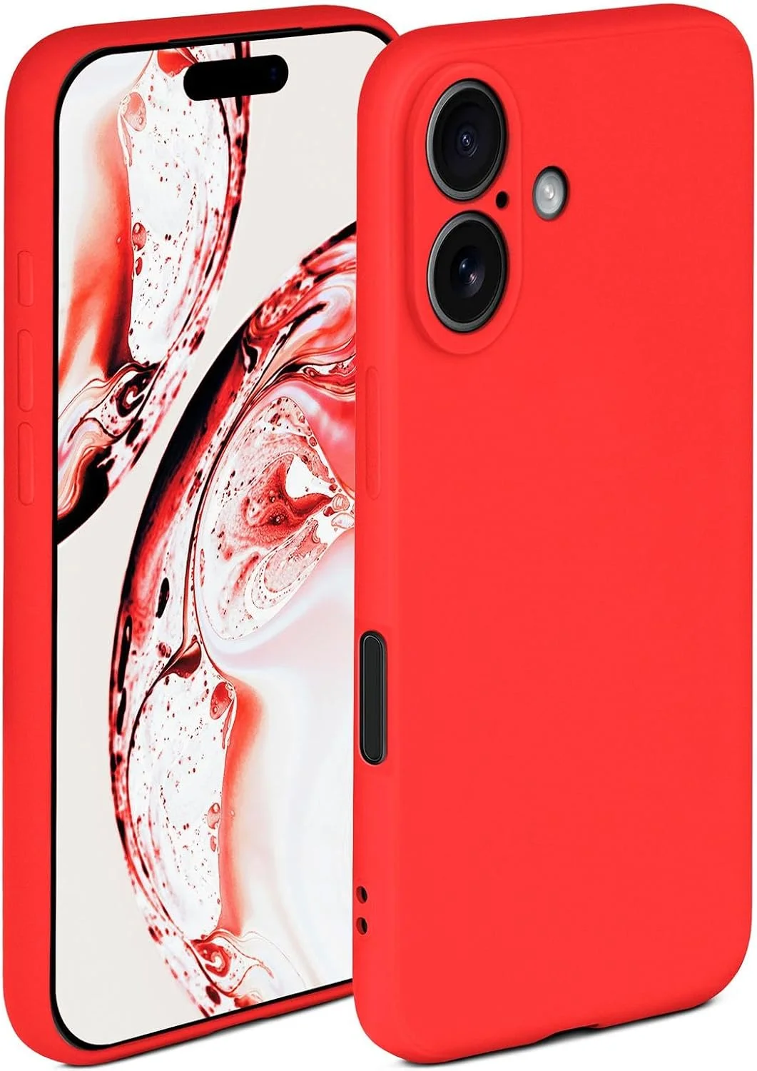 Silikon Hülle für iPhone 17 – Kameraschutz, Rot