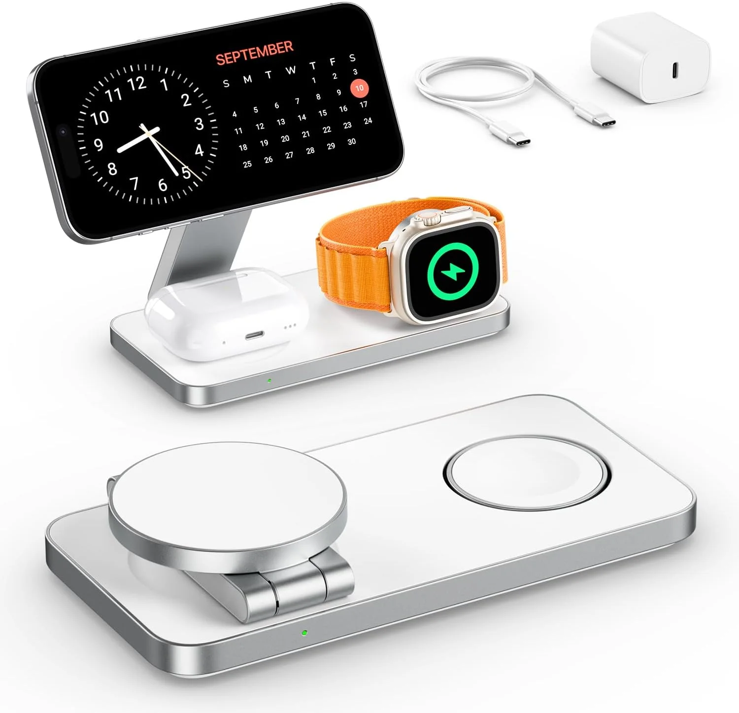 3-in-1 Ladestation 20W – MagSafe, iPhone, Apple Watch