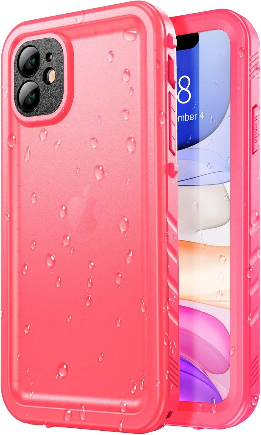 Wasserdichte Hülle für iPhone 11 – IP68, 360°, Rosa