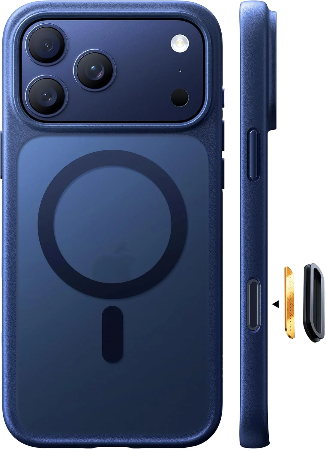 MagSafe Hülle für iPhone 17 Pro Max – Militärschutz, Matt Blau