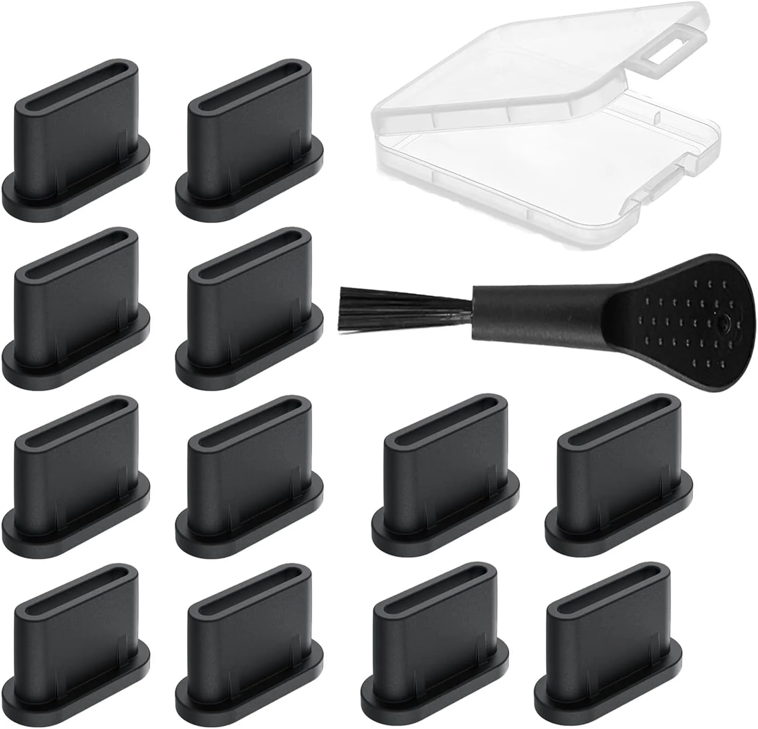 USB-C Staubschutz – 12 Stück Silikon