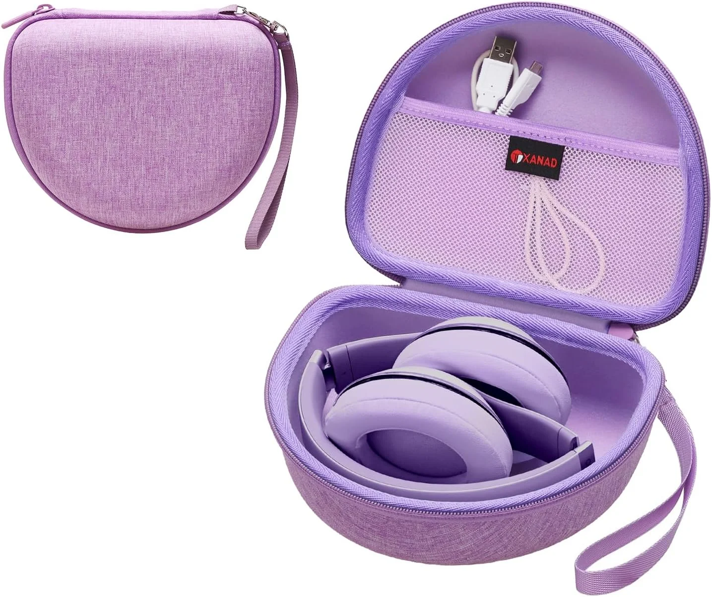 Kopfhörer Tasche Over-Ear – Hartschale, Lila